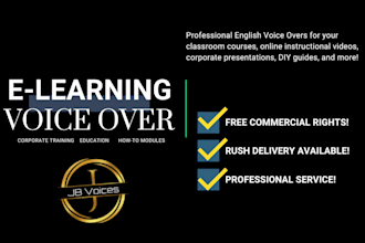 voice your elearning courses, corporate training, and more