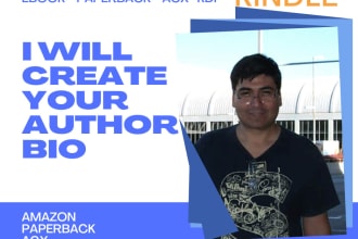 create a professional author bio to boost your credibility
