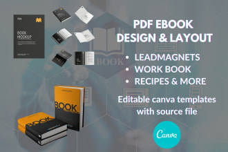 design ebooks pdfs  workbooks lead magnets in canva