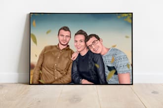 make a cartoon realistic portrait of you