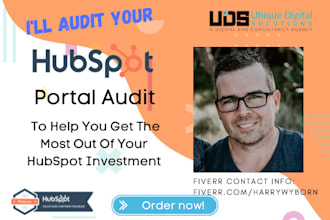 audit your hubspot portal CRM, sales, marketing, service hub