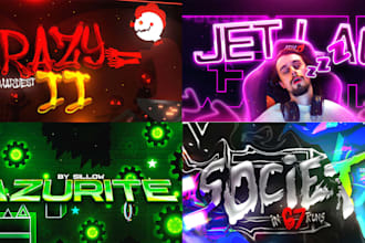 design you a clean geometry dash thumbnail