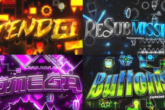 design you a clean geometry dash thumbnail