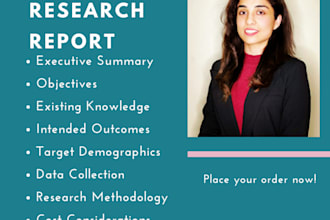 prepare market research reports