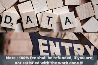 data entry and data scraping