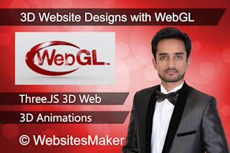 make webgl threejs 3d website animation