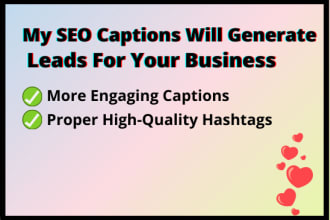 write a lead generating SEO caption for instagram