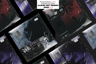 design a modern artist or band album cover design