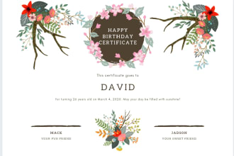 do create amazing certificate and gift voucher