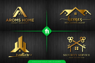 do property, mortgage, realtor, roofing, construction,  real estate logo makers