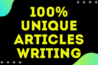 create top quality SEO article