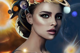 draw a fantastic illustration