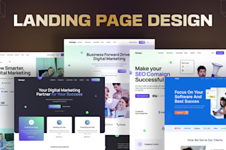 do clean professional web landing page, figma website design, website UI UX