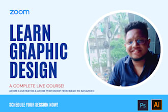 help you learn graphic design illustrator photoshop logo