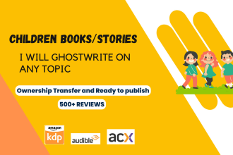 write, ghostwrite children short stories