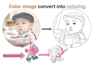 convert your photos into coloring book pages