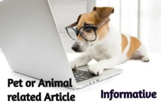 write a fantastic article on pets and veterinary topics
