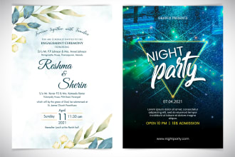 design unique wedding card or customized invitation card