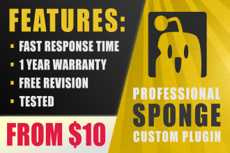 code a custom minecraft sponge plugin for you