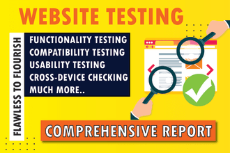 qa test and review your website