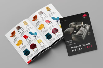 design product catalog, brochure, magazine, lookbook