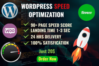 wordpress website speed optimization, increase page speed