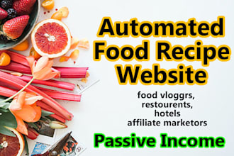 design autopilot food and beverage web site or blog
