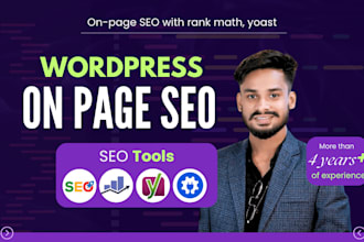 wordpress onpage SEO with rank math, yoast, all in one
