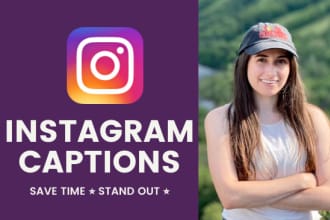 write your instagram captions
