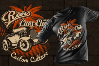 do custom minimal t shirt design or trendy t shirt