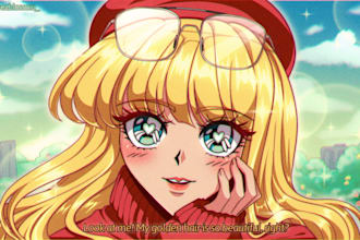draw anime retro 90s