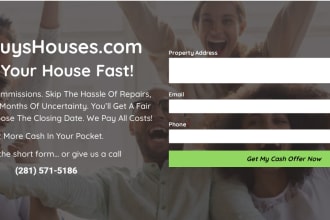 create your real estate investor and lead generation website