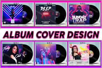 design modern album cover, ep cover or single cover artwork