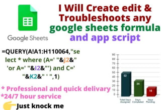 create, edit and troubleshoots any google sheets formula and app script