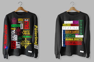 illustrate custom t shirt design and typography tshirt design