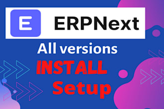 install, setup and branding of erpnext all versions
