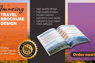 design an amazing travel brochure for tourism