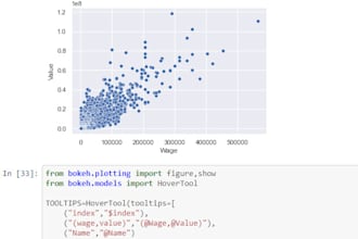 visualize your data using matplotlib