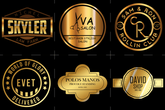 do seal stamp vintage retro web badge award certification business logo design