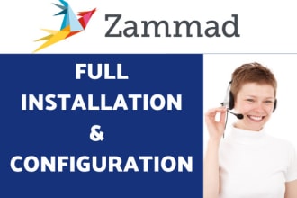 install and configure zammad on your server