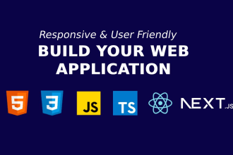 create web app using next js, react js, and typescript