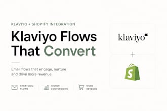 set up shopify klaviyo integration and email flows