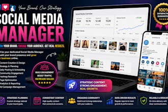 be your social media manager and marketing expert