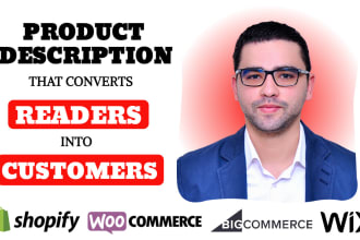 provide shopify product descriptions copywriting that sells