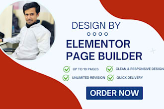 build responsive and clean website by elementor page builder