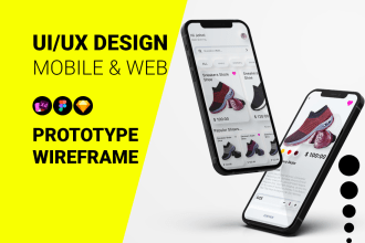 do web uiux design mobile uiux design app wireframe design and web wireframe