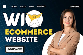 make professional wix ecommerce, online store, shop design