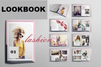 design a modern catalogue, digital catalog, lookbook, magazines, brochure
