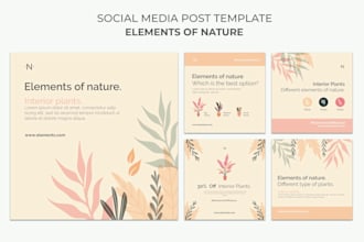 design editable instagram posts for you