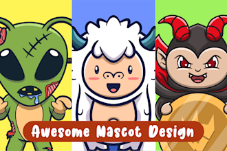 create a cute character mascot